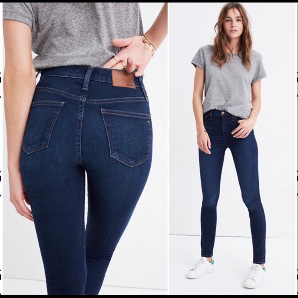 Size 30 high rise skinny Madewell jeans